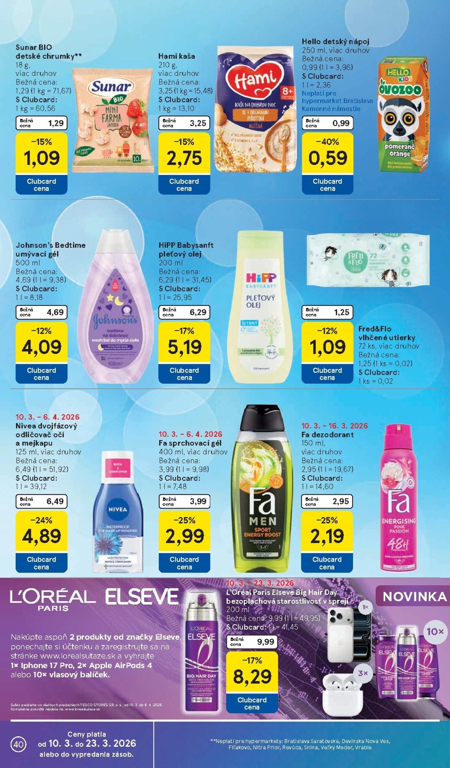 Page 40 of Aktuálny tesco leták platný od stredy 11.03 do 17.03