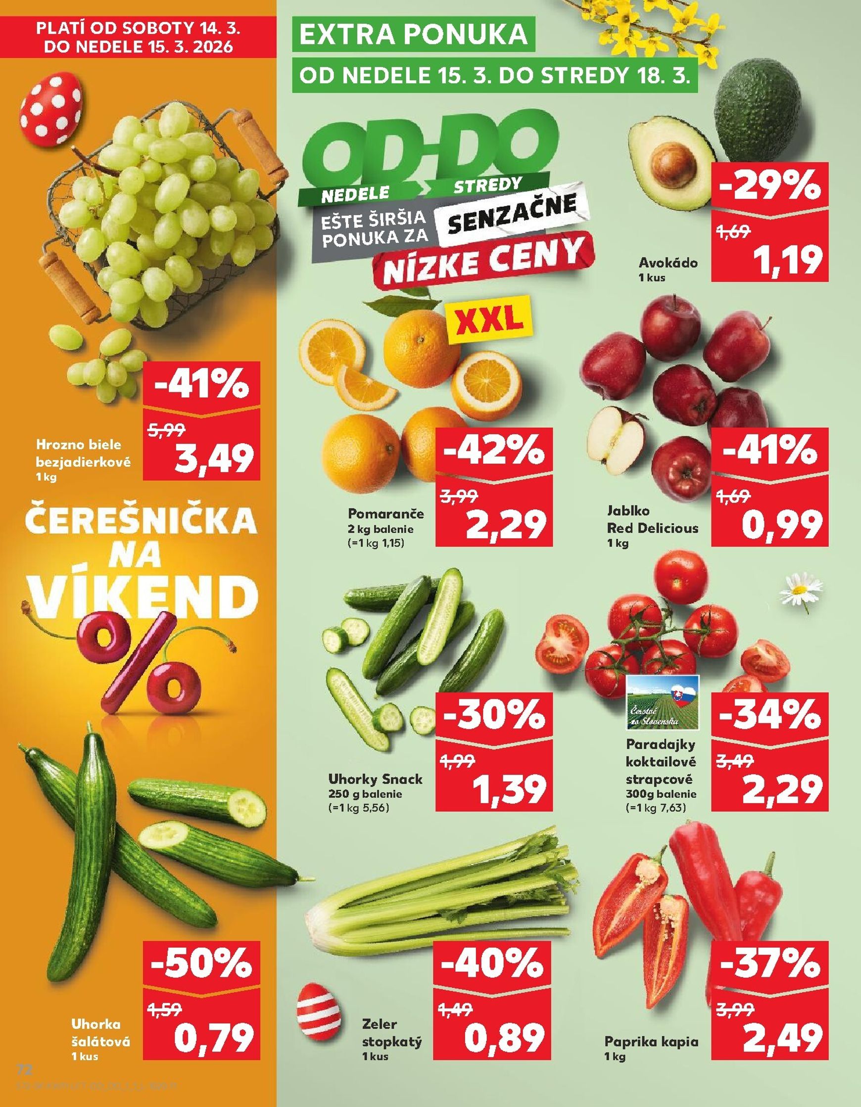 Page 72 of Aktuálny kaufland leták platný od štvrtka 12.03 do 18.03