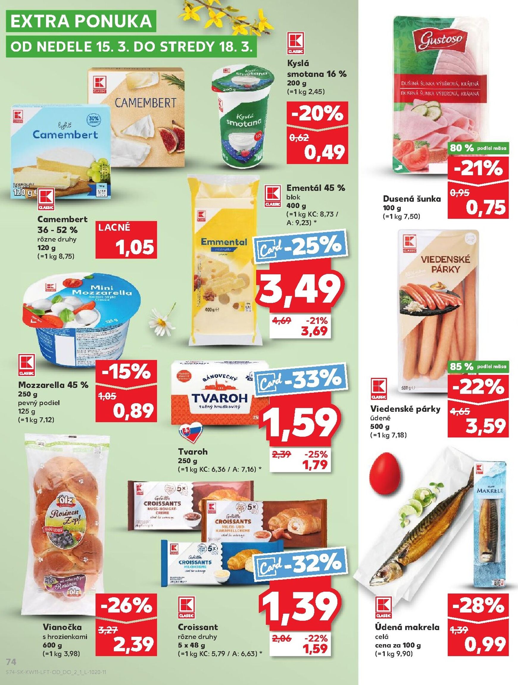 Page 74 of Aktuálny kaufland leták platný od štvrtka 12.03 do 18.03