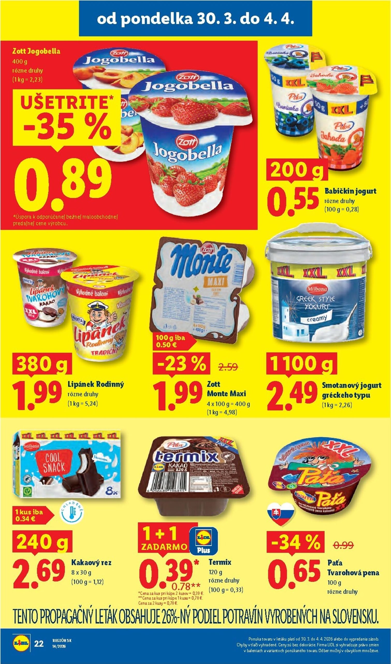 Page 26 of Aktuálny lidl leták platný od pondelka 30.03 do 04.04