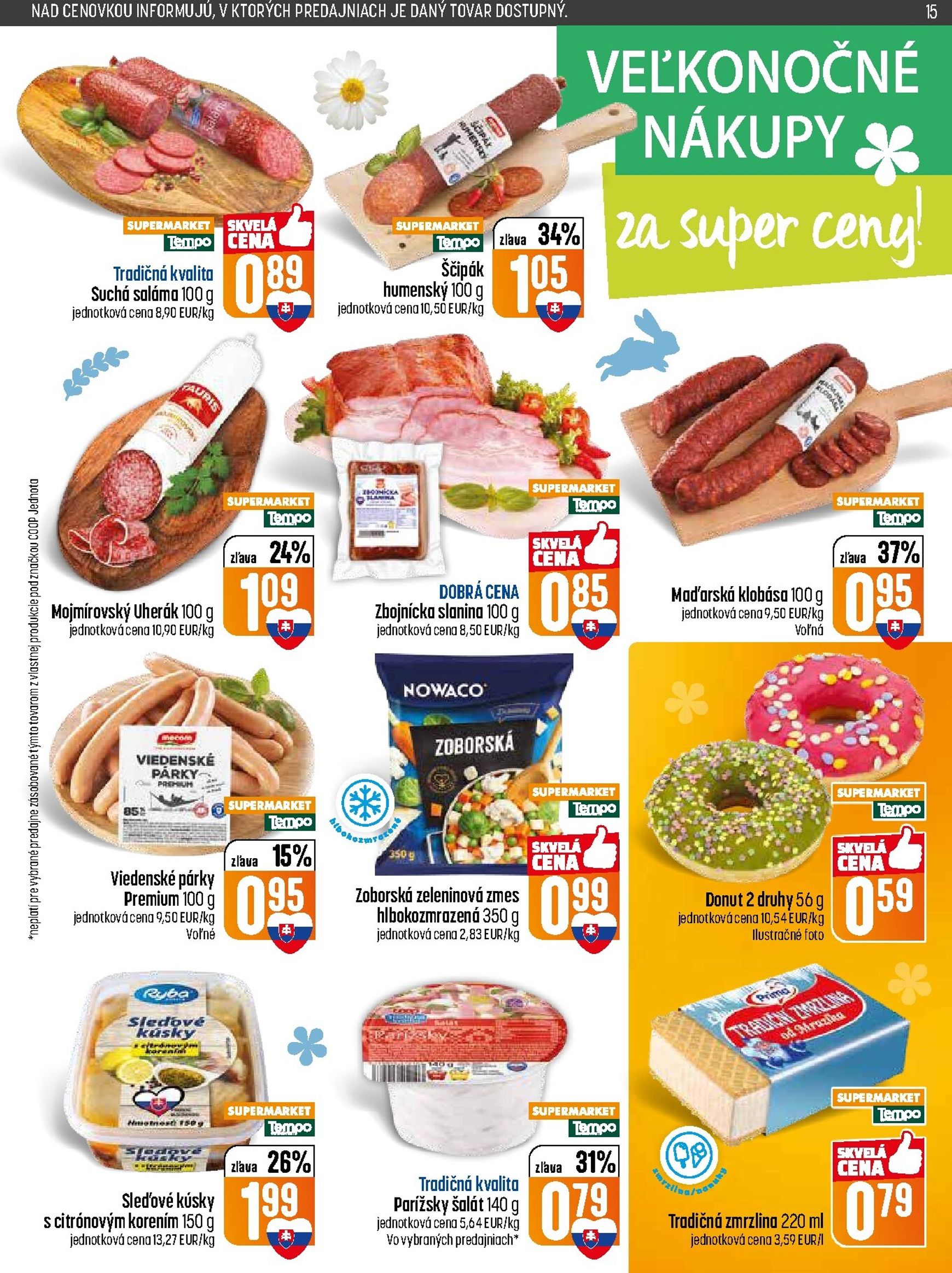 Page 15 of Aktuálny coop-jednota leták platný od utorka 31.03 do 08.04