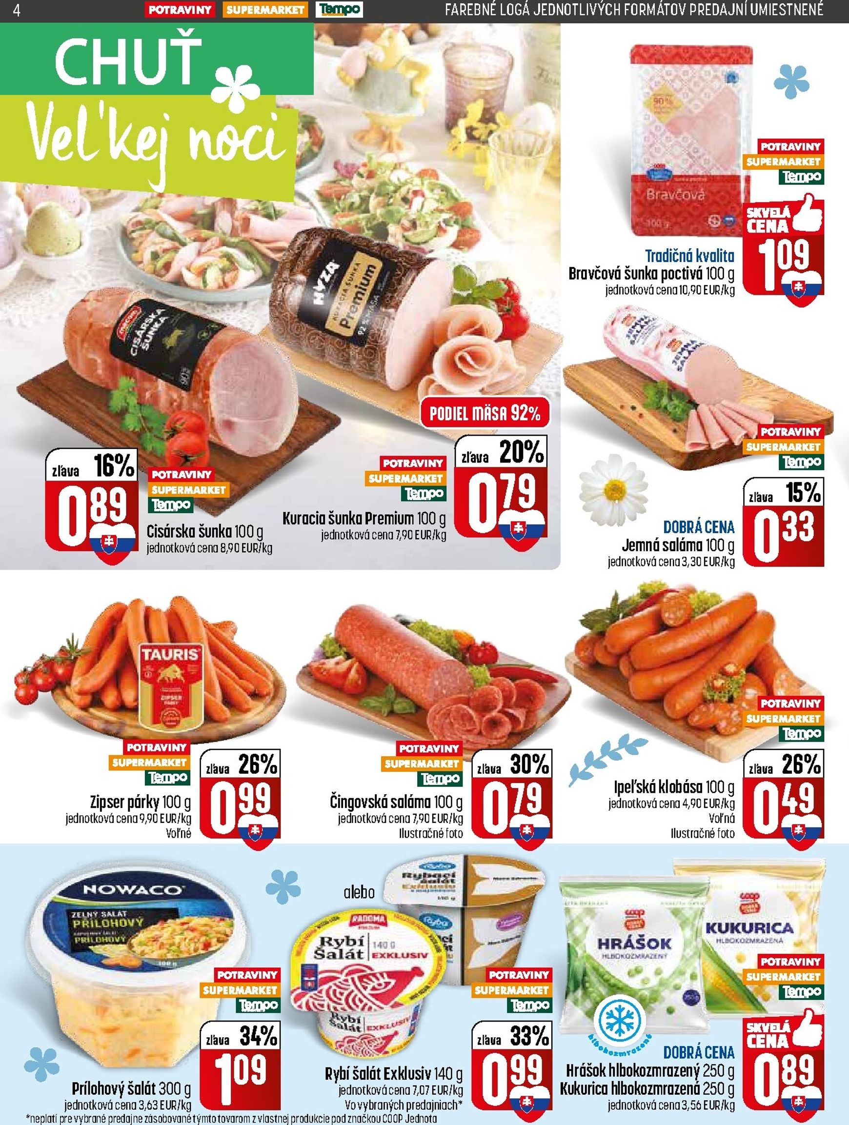 Page 4 of Aktuálny coop-jednota leták platný od utorka 31.03 do 08.04