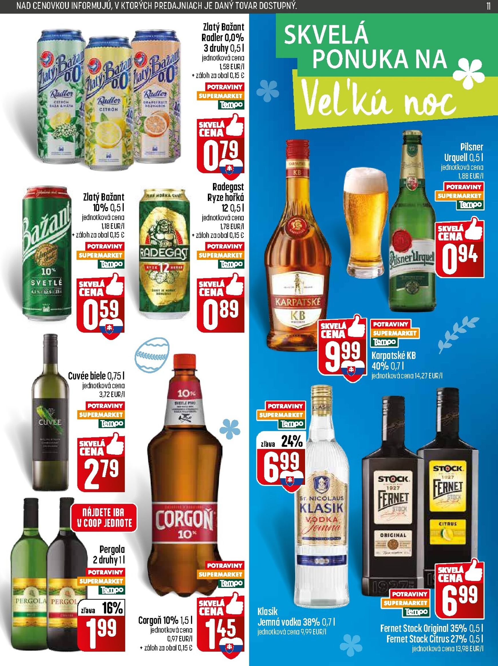 Page 11 of Aktuálny coop-jednota leták platný od utorka 31.03 do 08.04