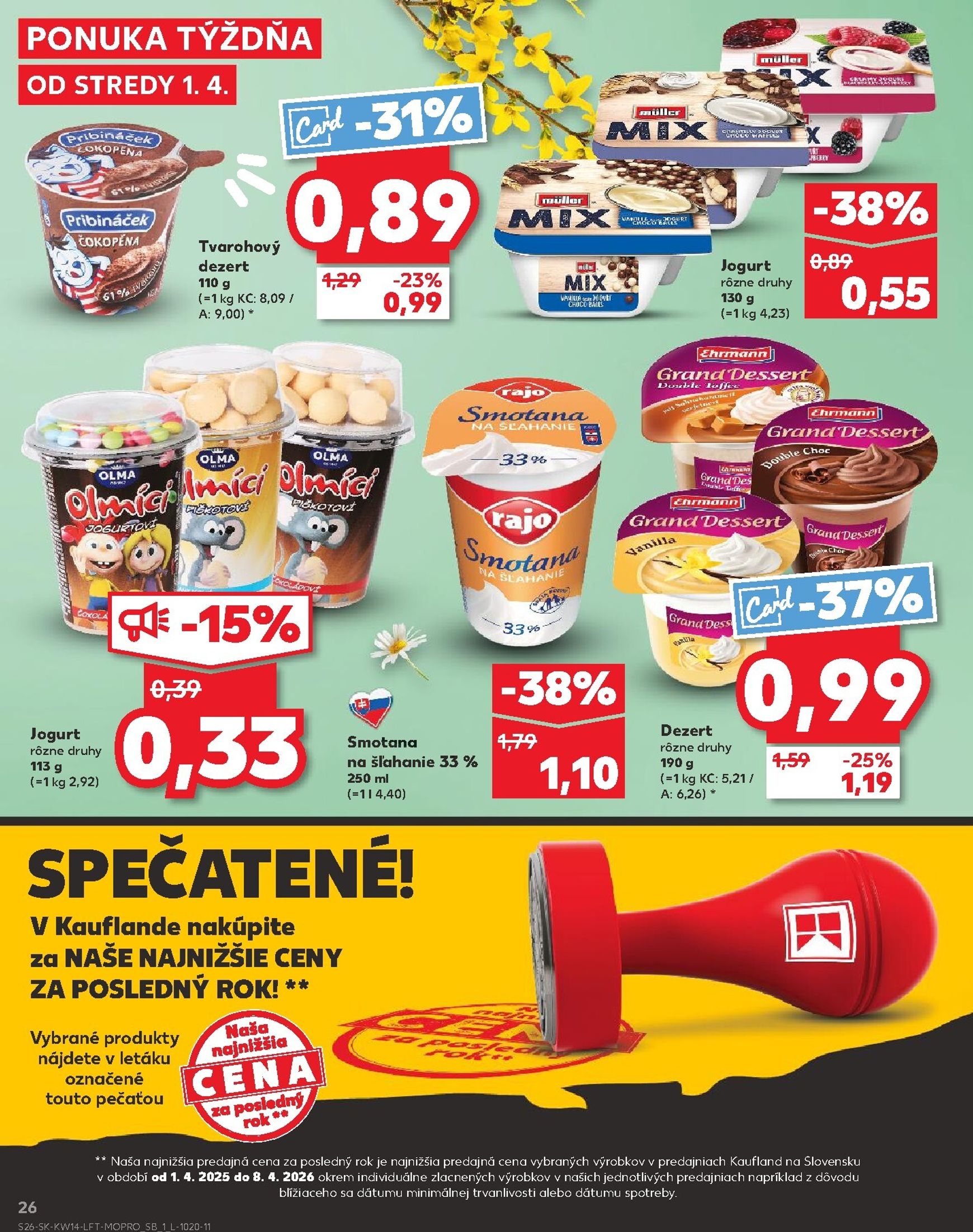 Page 26 of Aktuálny kaufland leták platný od stredy 01.04 do 08.04