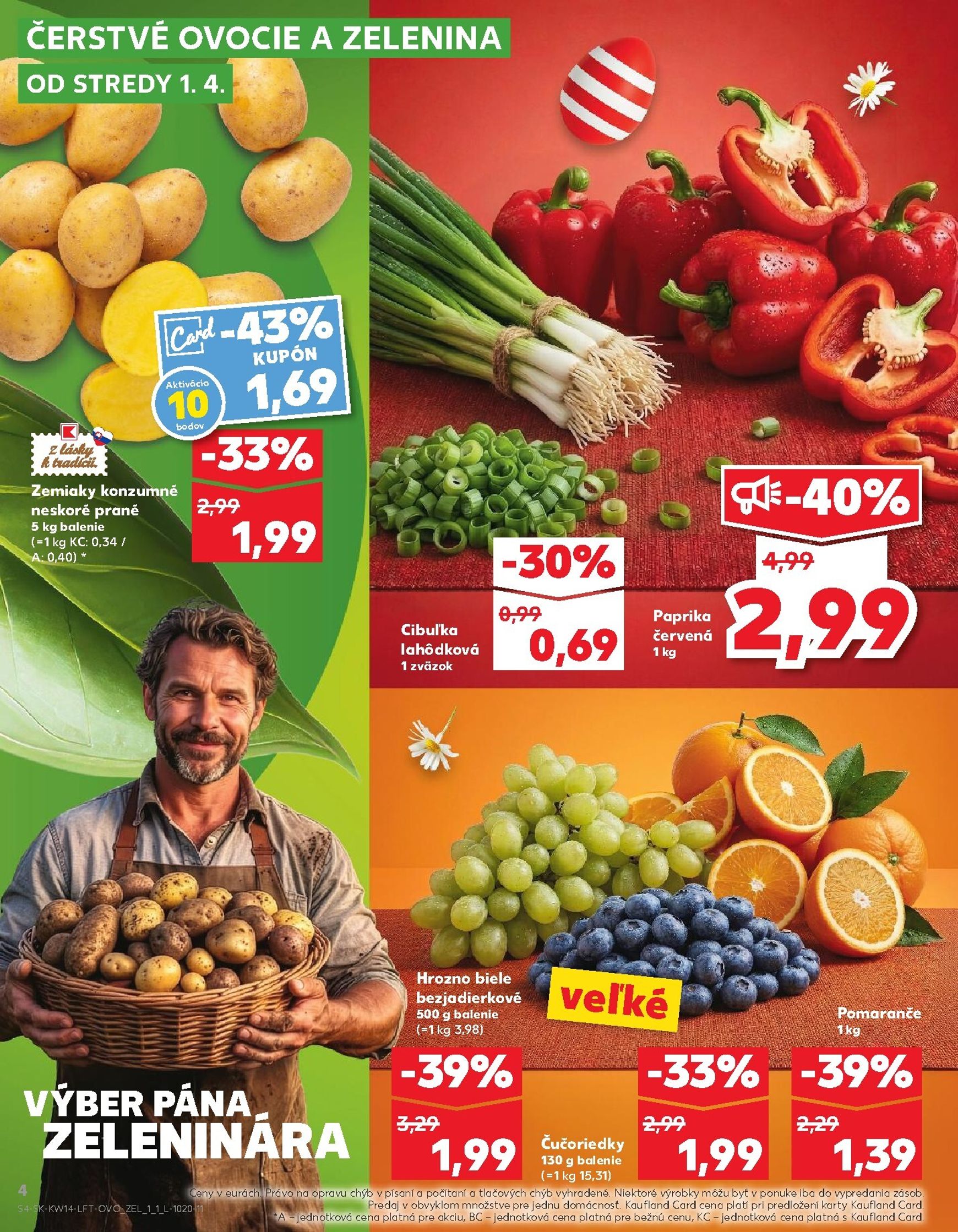 Page 4 of Aktuálny kaufland leták platný od stredy 01.04 do 08.04