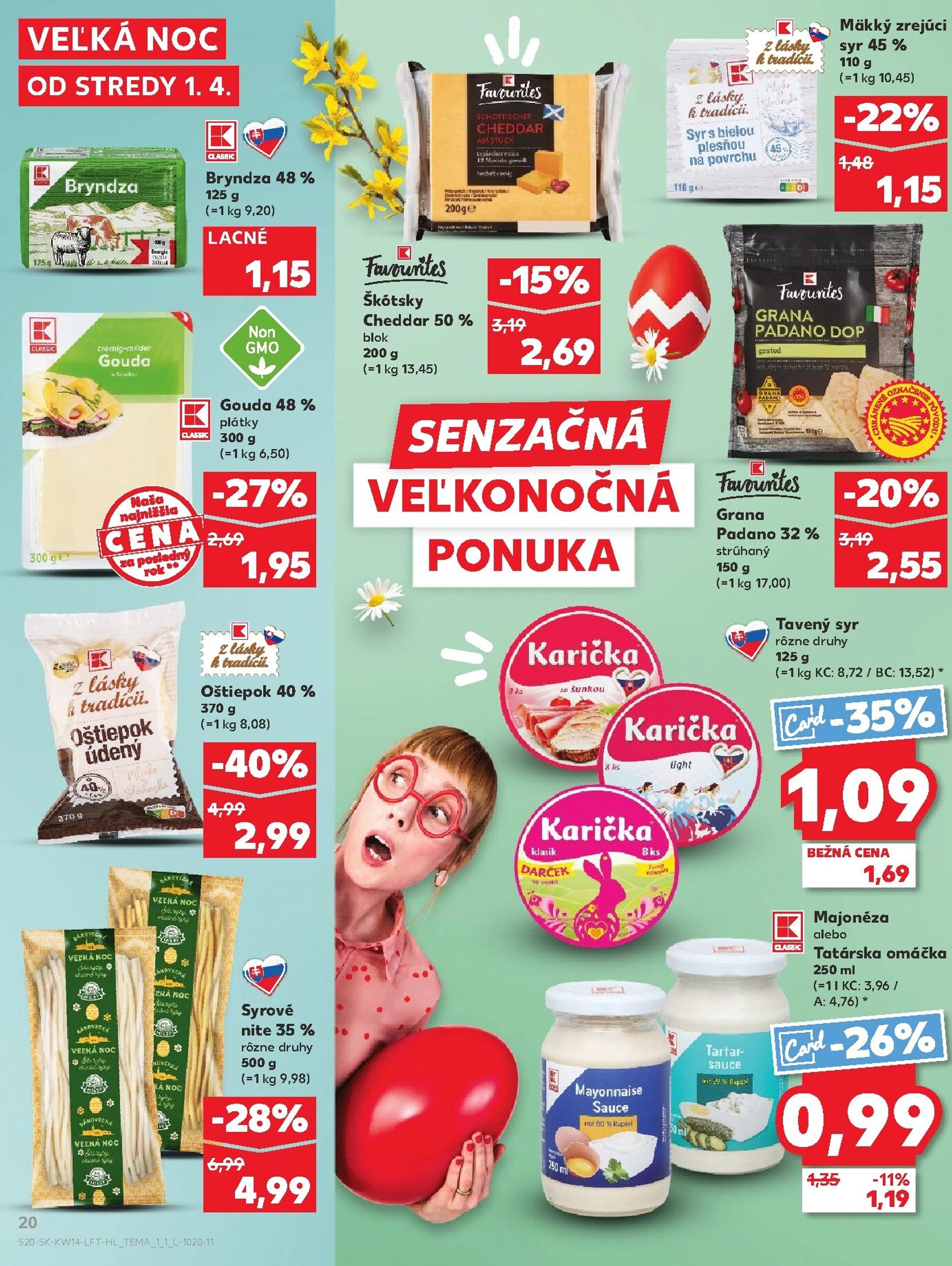 Page 20 of Aktuálny kaufland leták platný od stredy 01.04 do 08.04
