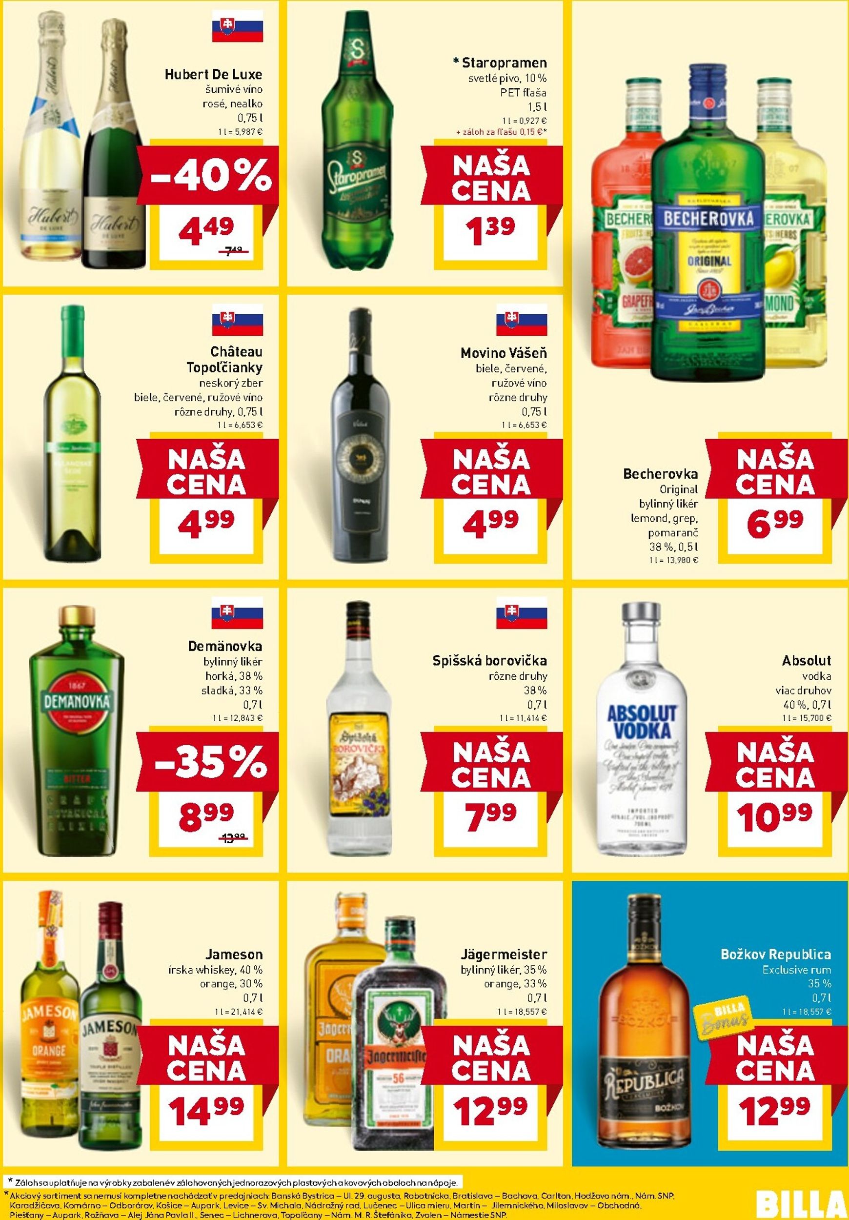 Page 25 of Aktuálny billa leták platný od pondelka 30.03 do 06.04