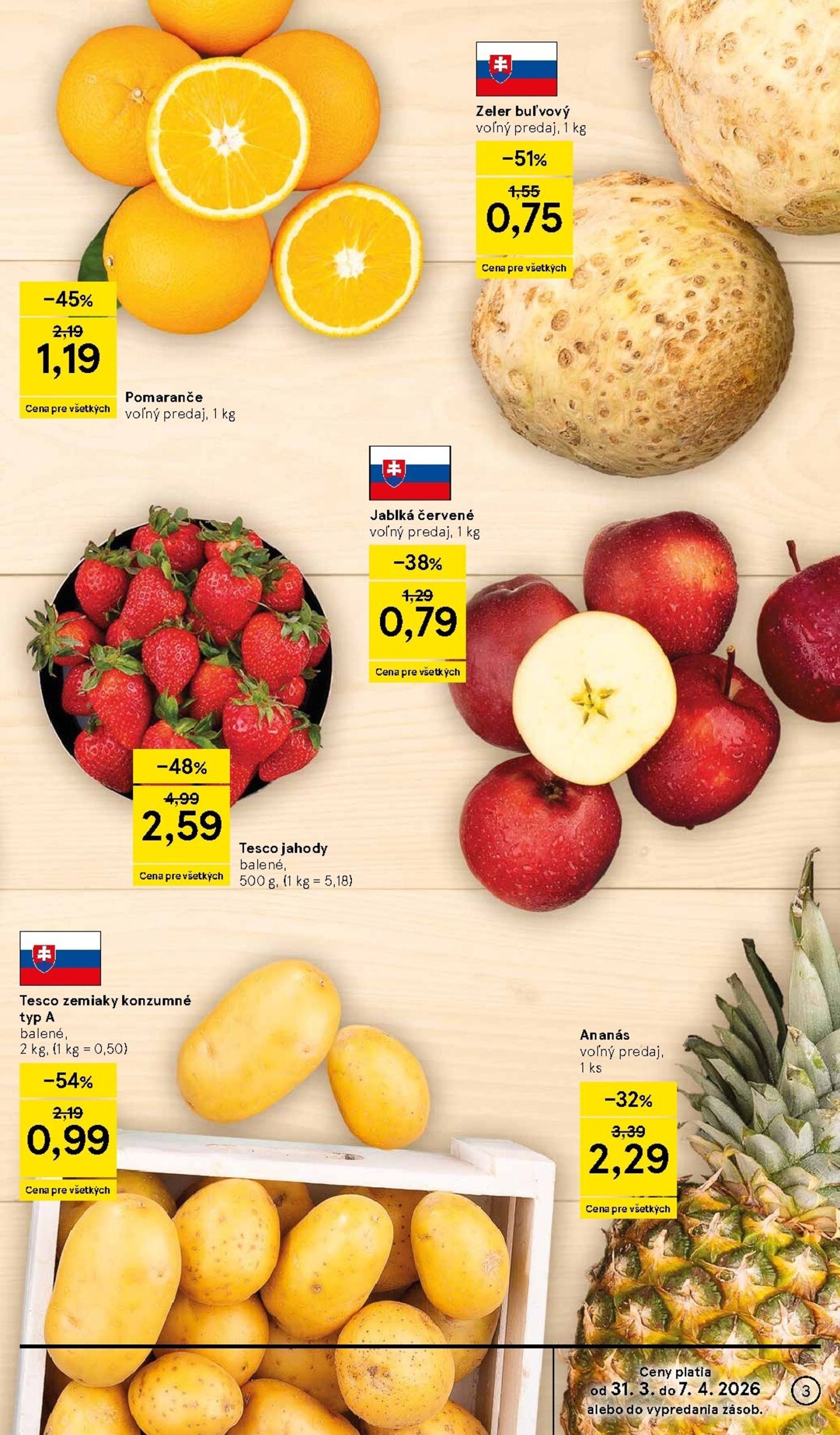 Page 3 of Aktuálny tesco leták platný od utorka 31.03 do 07.04