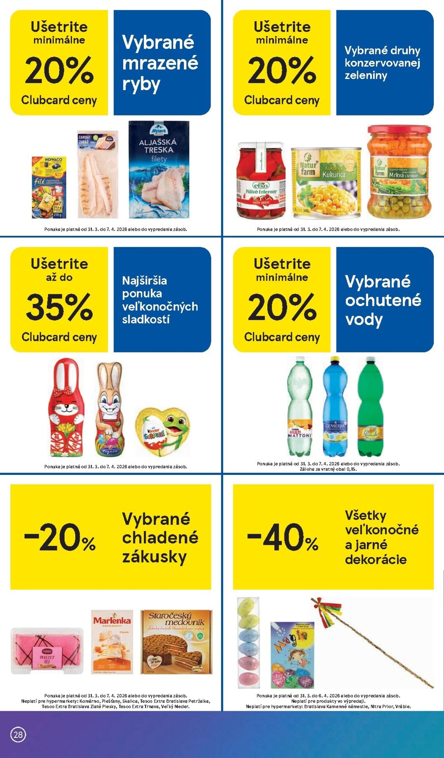 Page 28 of Aktuálny tesco leták platný od utorka 31.03 do 07.04
