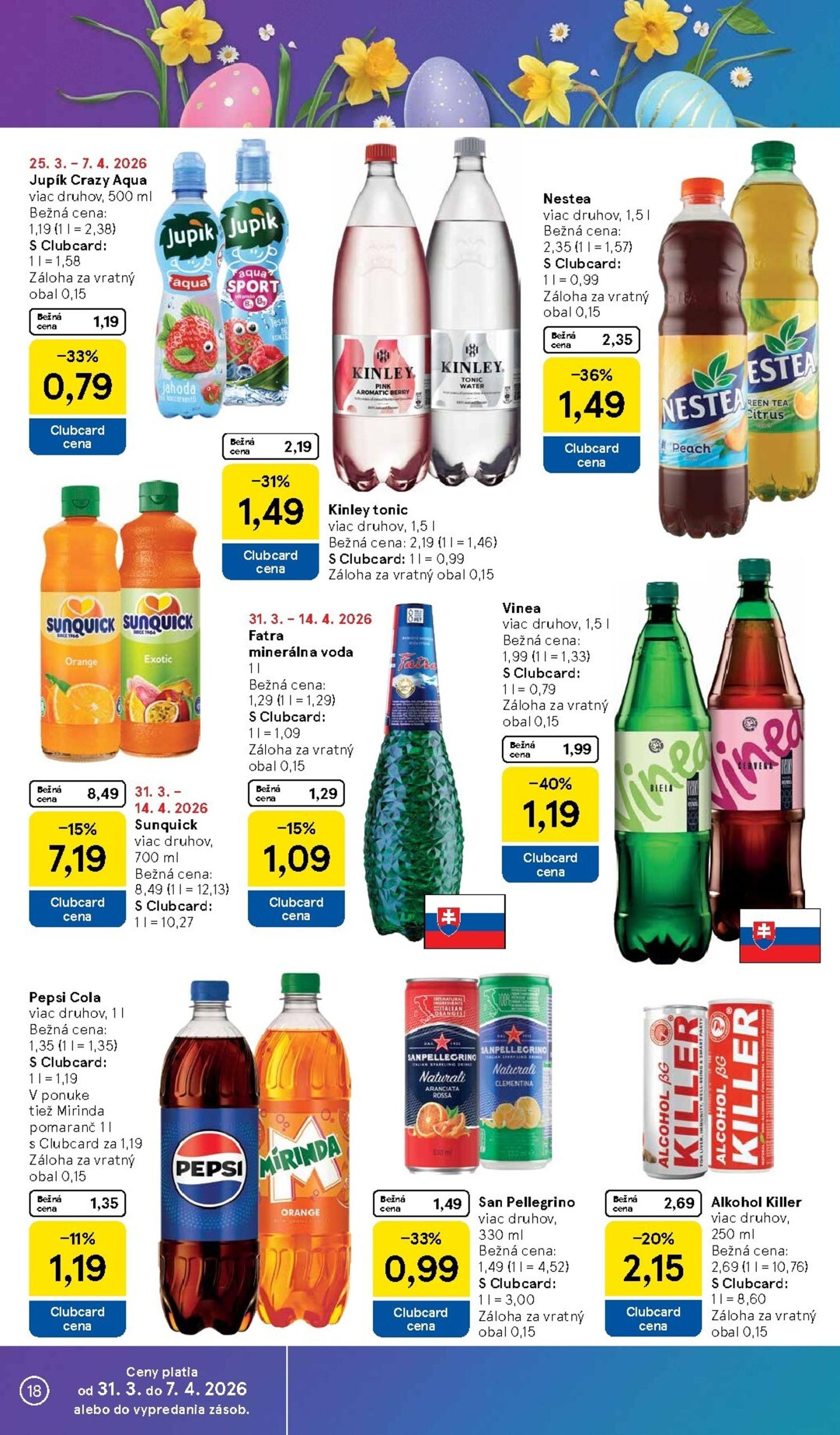 Page 18 of Aktuálny tesco leták platný od utorka 31.03 do 07.04