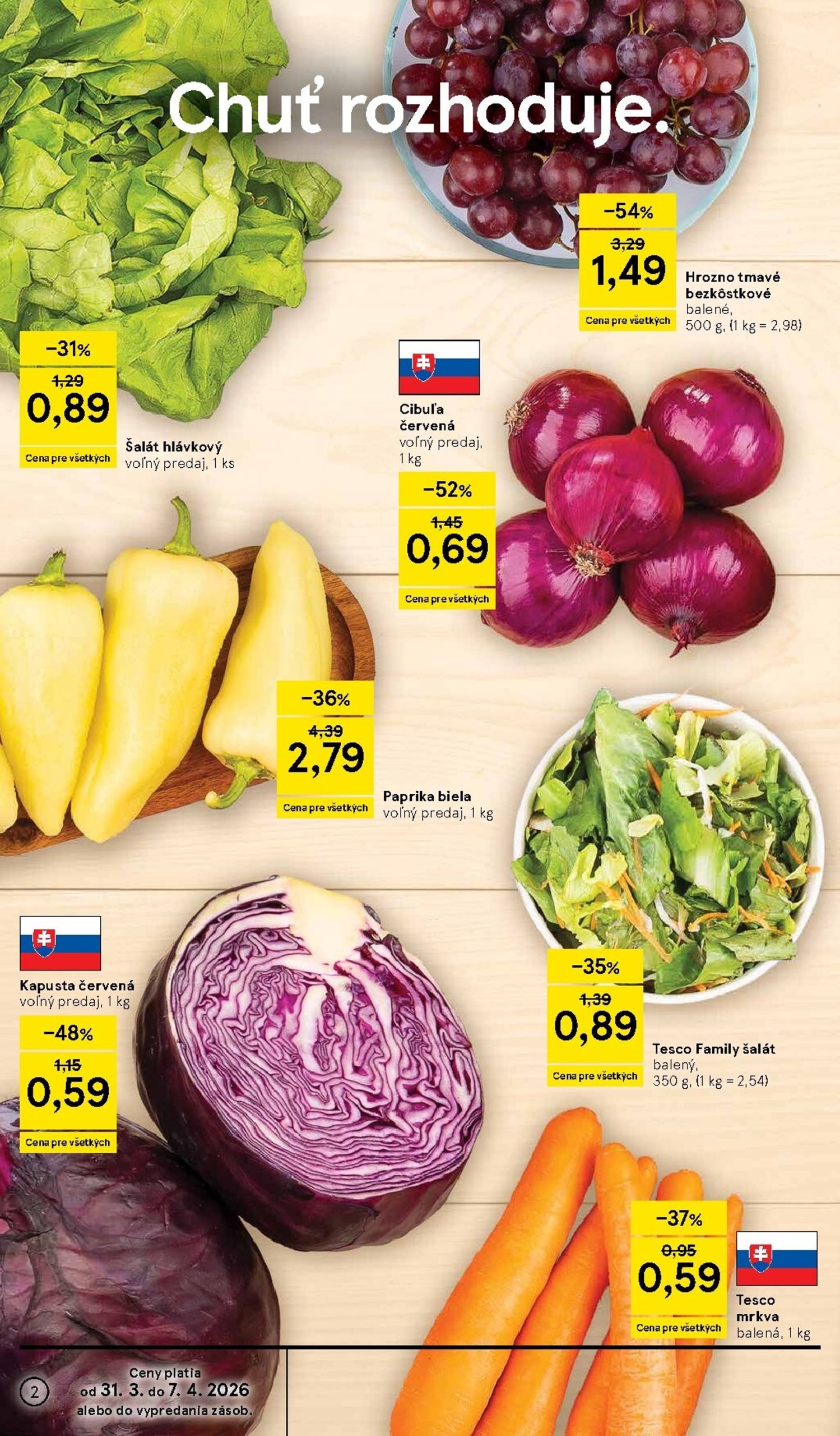Page 2 of Aktuálny tesco leták platný od utorka 31.03 do 07.04