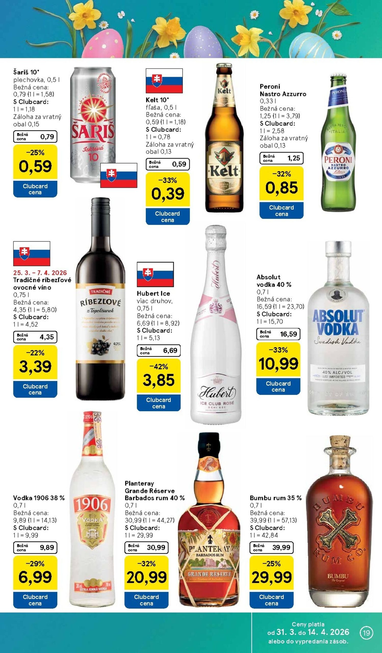 Page 19 of Aktuálny tesco leták platný od utorka 31.03 do 07.04